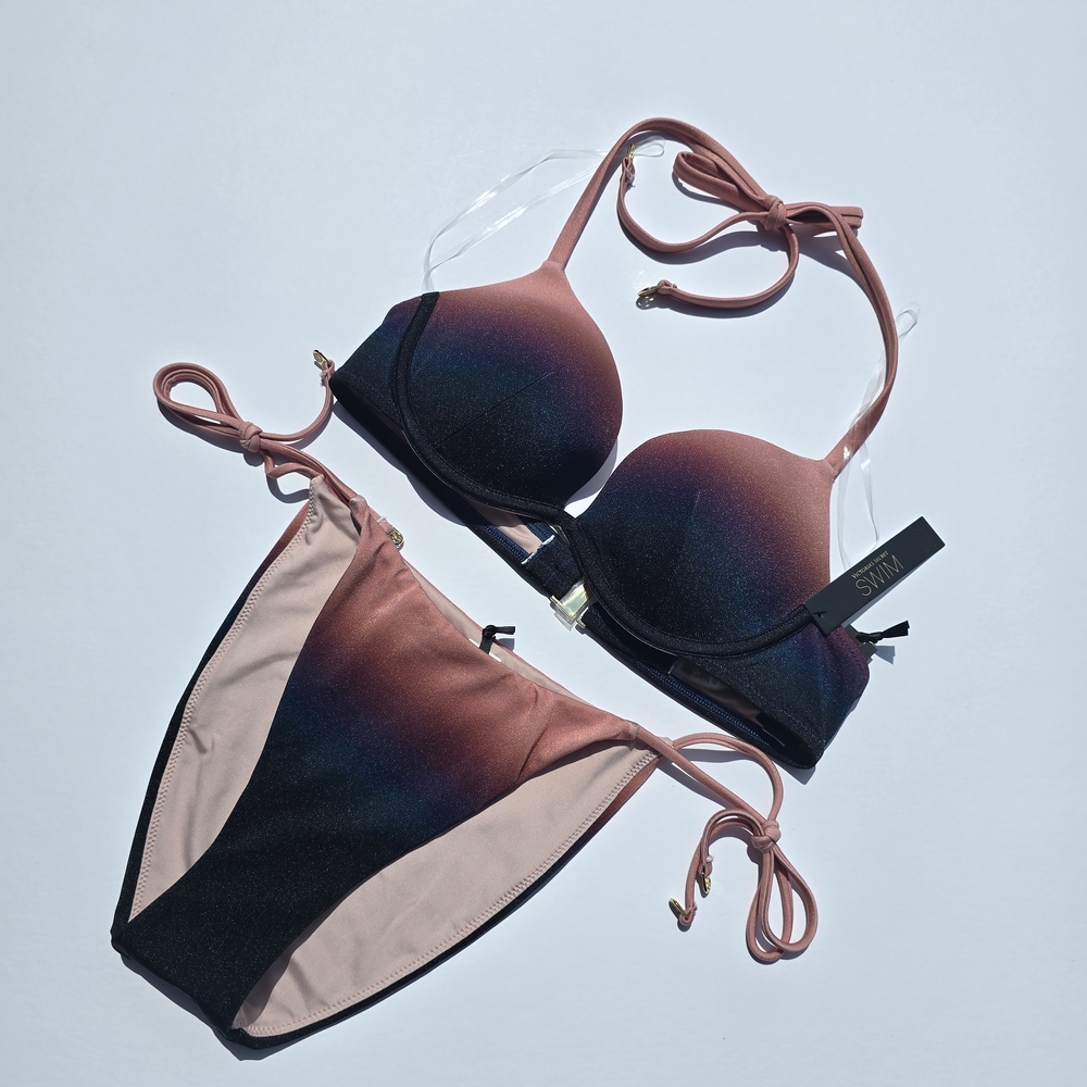 Victoria's Secret Sunset Ombre Gradient Bikini Set Nwt
